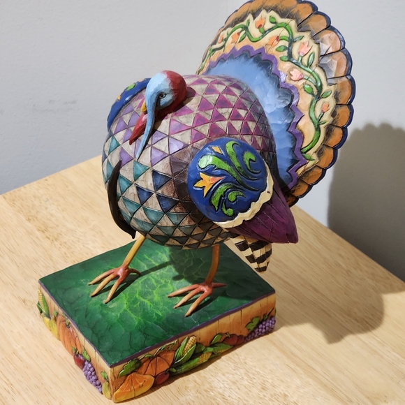 10" Heartwood Creek Jim Shore Turkey "Strutting Proud" from 2005 - Picture 12 of 14